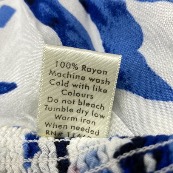 Japna Lounge 3 Piece Floral Blue & White Pajama Set - Picture 6 of 7